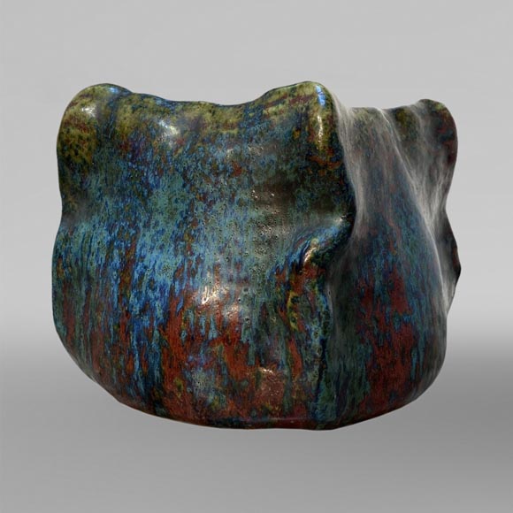 Adrien DALPAYRAT,  the glazed ceramic vase,  a work from the 1900 Universal Exhibition-0