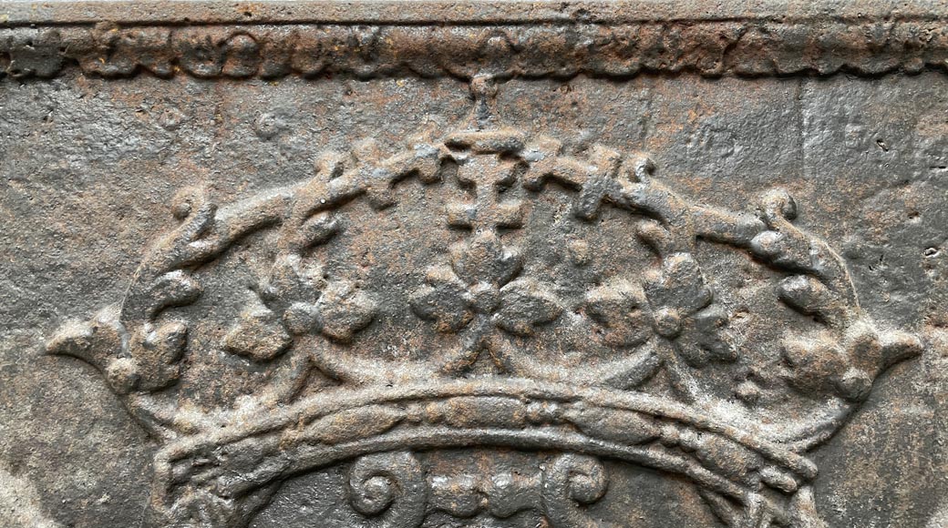 Fireback with the arms of Leopold I, Duke of Lorraine and Bar-4