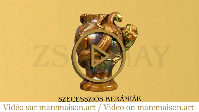 The salamander and the lizard, a rare piece from ZSOLNAY Manufactory-0