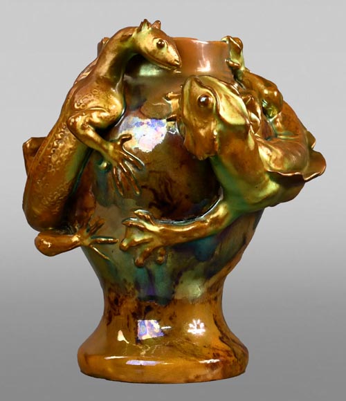 The salamander and the lizard, a rare piece from ZSOLNAY Manufactory-0