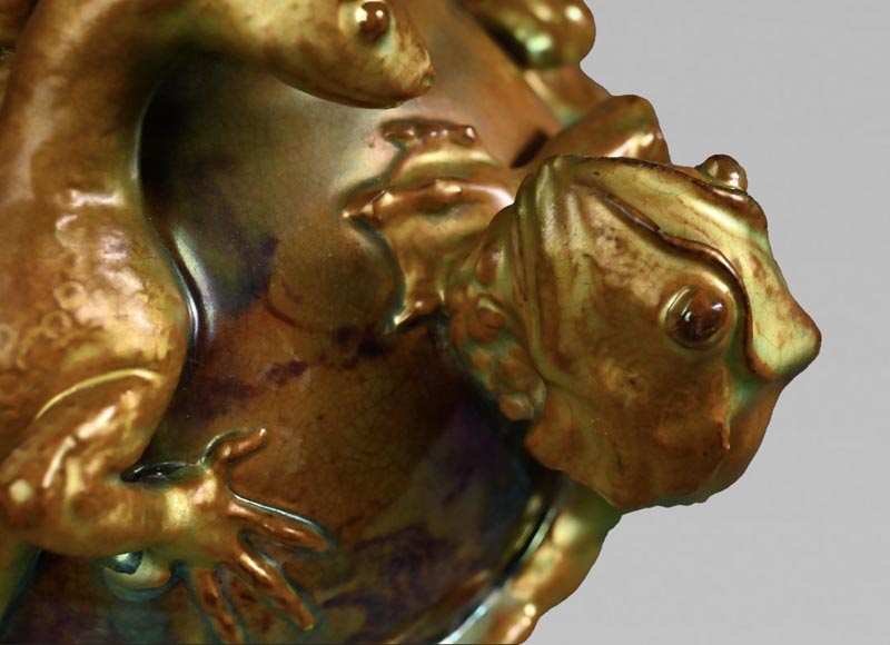 The salamander and the lizard, a rare piece from ZSOLNAY Manufactory-2