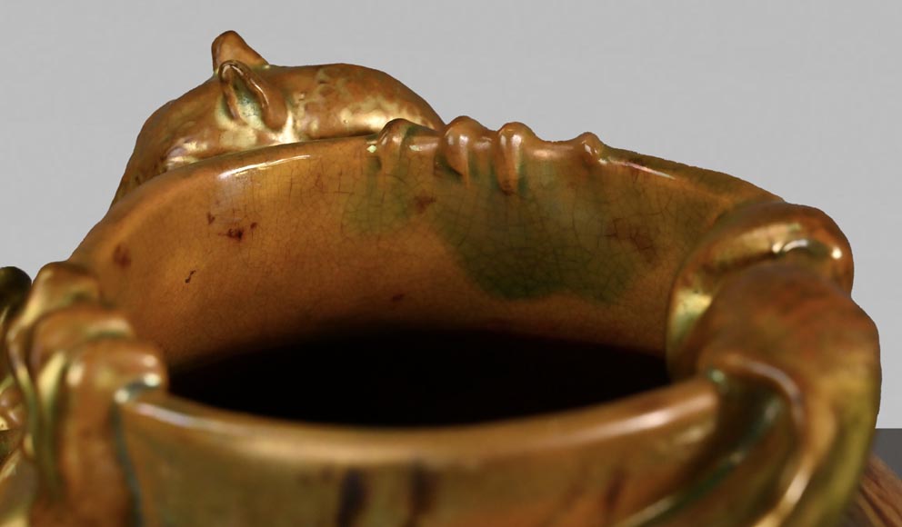 The salamander and the lizard, a rare piece from ZSOLNAY Manufactory-3