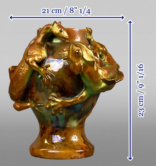 The salamander and the lizard, a rare piece from ZSOLNAY Manufactory-6