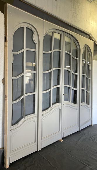 Large double doors and frames with glasses-1