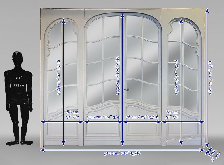 Large double doors and frames with glasses-15