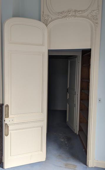 Set of 3 Louis XV style doors with door tops-13