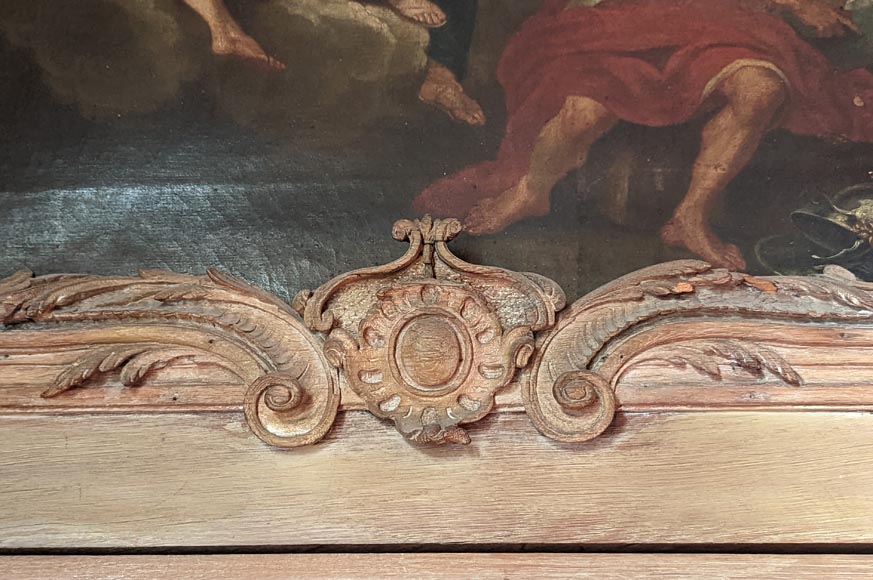 Pair of Louis XV period door overmantels depicting scenes from the life of Venus-16