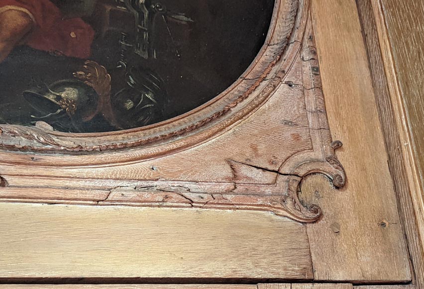 Pair of Louis XV period door overmantels depicting scenes from the life of Venus-19