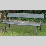 Denonvilliers cast iron garden bench, circa 1894