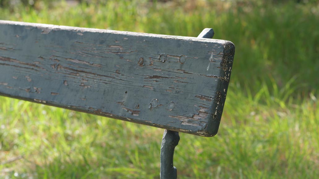 Denonvilliers cast iron garden bench, circa 1894-4