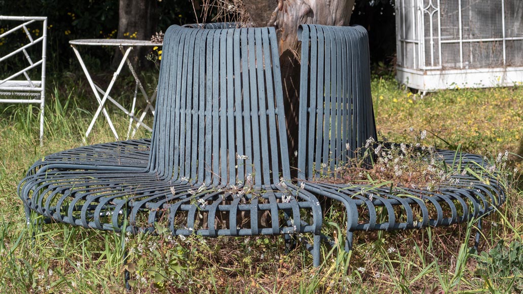 Circular bench for the perimeter of a tree-2