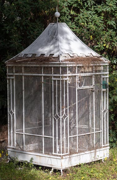 Large iron birdcage-0