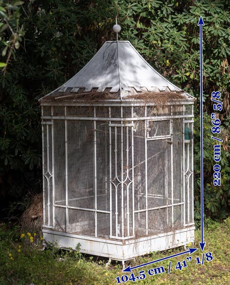 Large iron birdcage-9