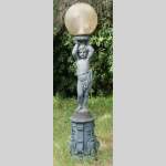 Floor lamp with putto, Val d'Osne cast iron