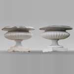 Pair of classic style marble basins