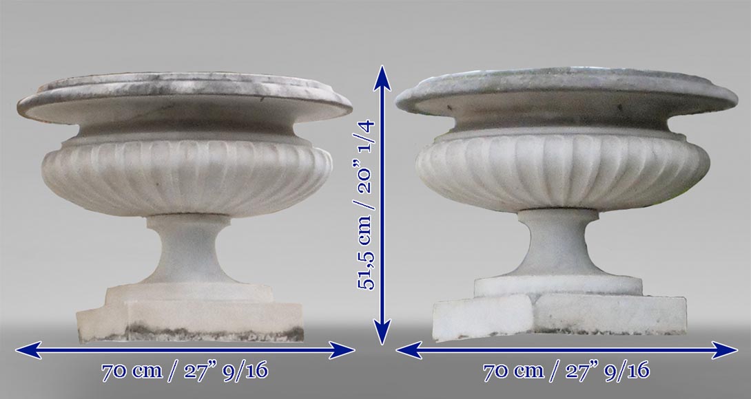 Pair of classic style marble basins-9