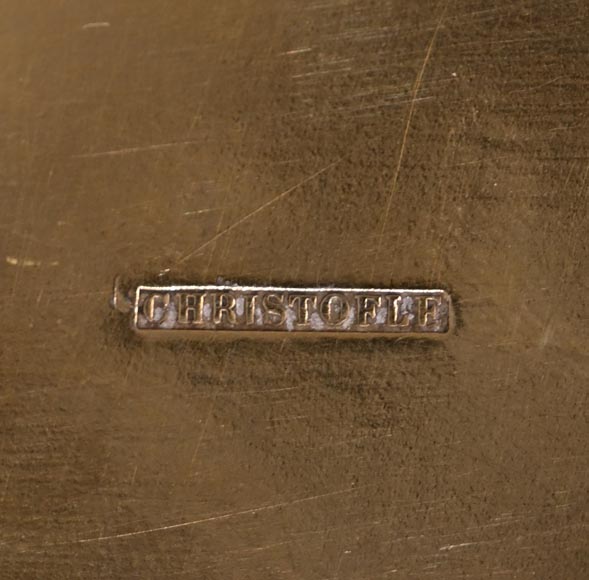 Ernest CARRIÈRE for CHRISTOFLE – Japonist Ovoid Vase “Seaweed and Fish” in Silvered Metal Ernest CARRIÈRE for CHRISTOFLE – Japonist Ovoid Vase “Seaweed and Fish” in Silvered Metal-8