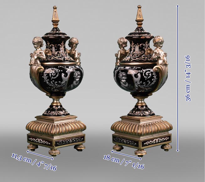 Paul SOYER, Renaissance-Style Clock Set, circa 1875 - Clocks