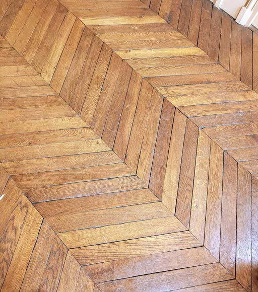 12 m² lot of oak herringbone parquet-7