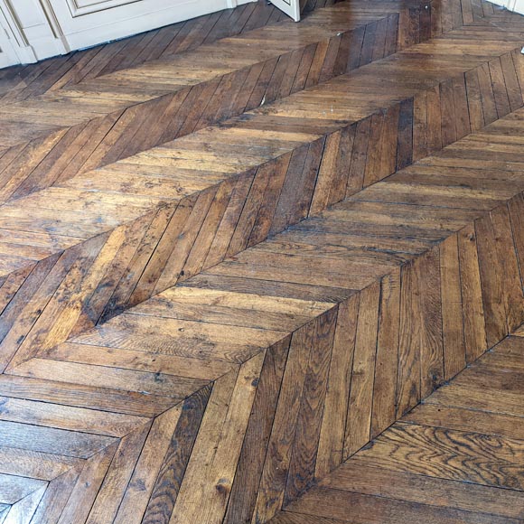Lot of about 10 m² of parquet flooring in Hungarian stitch-1