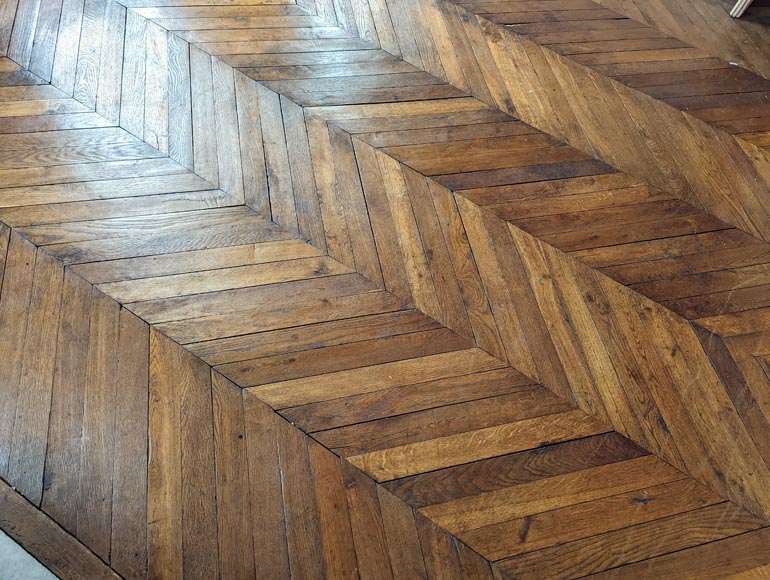 Lot of about 10 m² of parquet flooring in Hungarian stitch-2