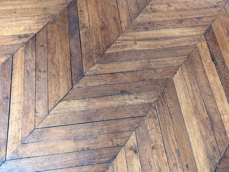 Lot of about 10 m² of parquet flooring in Hungarian stitch-5