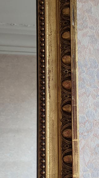 Louis XVI style gilded trumeau with laurel leaves-4