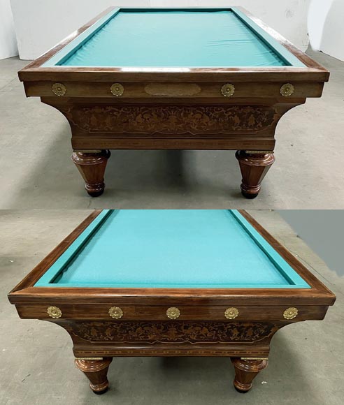 Louis-Philippe period billiard table with marquetry-1
