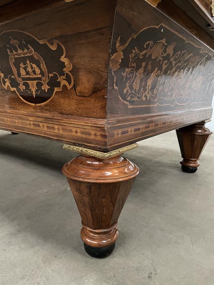 Louis-Philippe period billiard table with marquetry-5