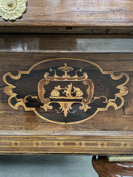 Louis-Philippe period billiard table with marquetry-6
