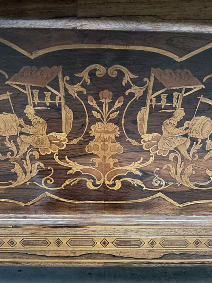Louis-Philippe period billiard table with marquetry-10