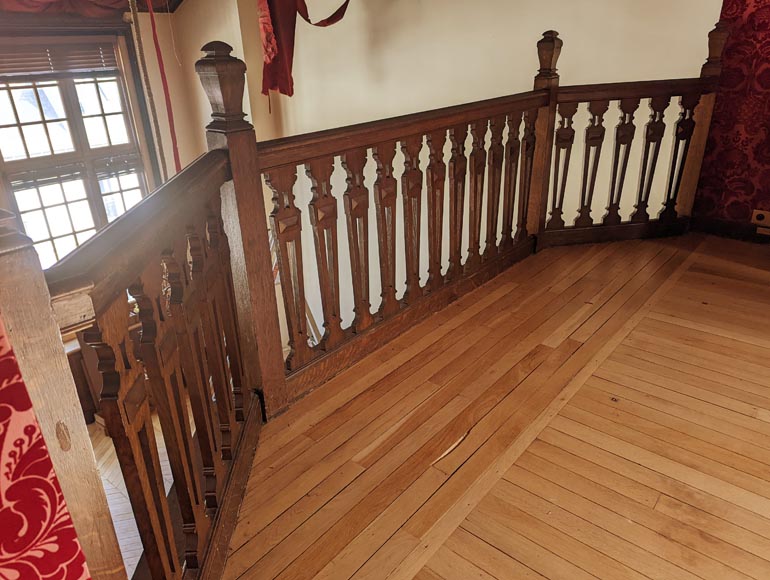 Napoleon III-style oak railing-7