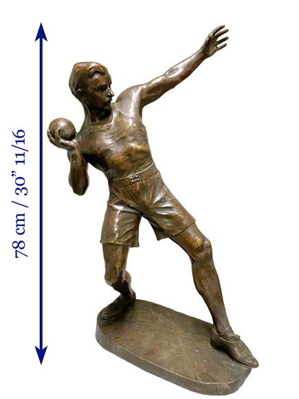 (sculpture bronze shot putter)-6