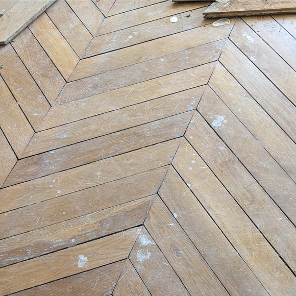 12 m² lot of Point de Hongrie parquet flooring-0