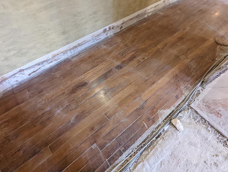 13 m² lot of linear oak parquet flooring-1