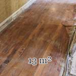 13 m² lot of linear oak parquet flooring