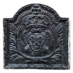 Fireback with the coat of arms of France and the motto 