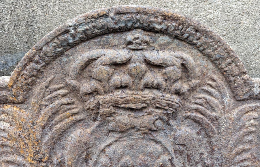 Fireback from the 19th century with the coat of arms of France -3
