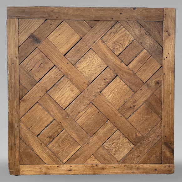 Batch of about 35 m² of 18th century Versailles oak parquet flooring-0
