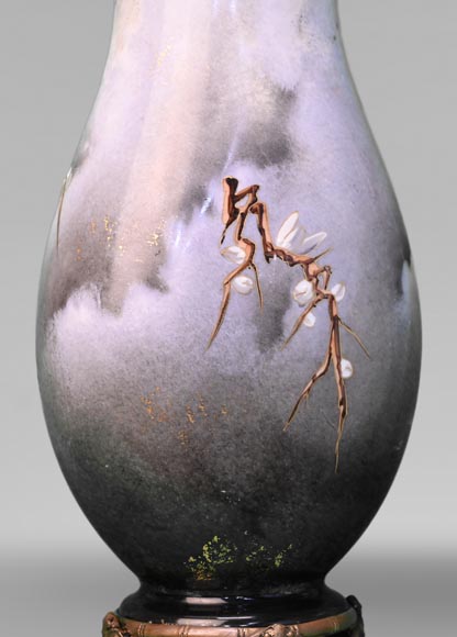 BACCARAT, Pair of vases with Japanese decoration, circa 1900 - Objects