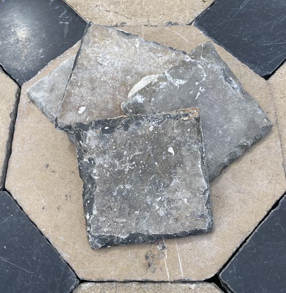 7 m² of stone and slate cabochon flooring-4