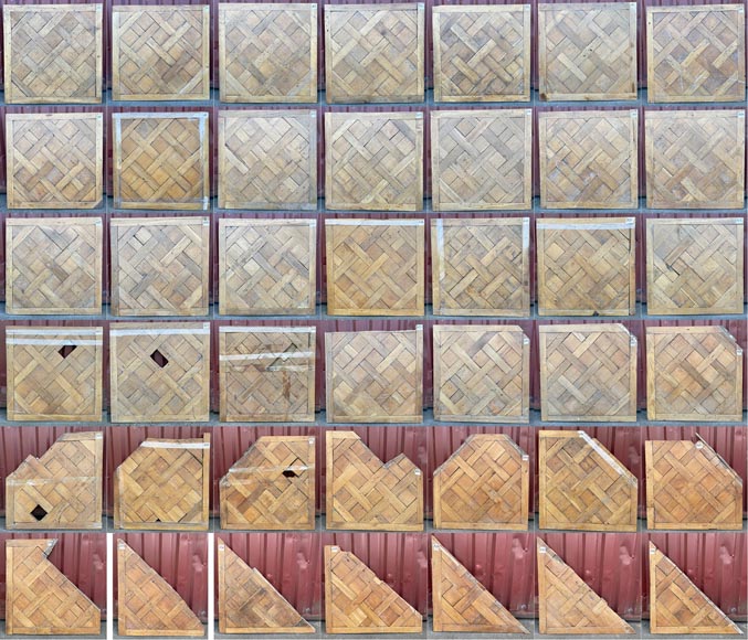 Batch of about 75 m² of Versailles oak parquet, 18th century-6