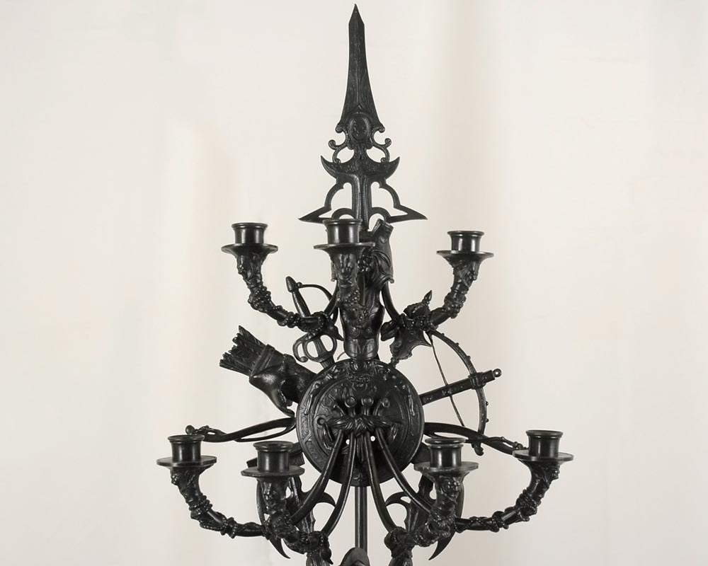 Jean-François GECHTER (1796-1844)  (follower of) Pair of Candelabras in bronze-6