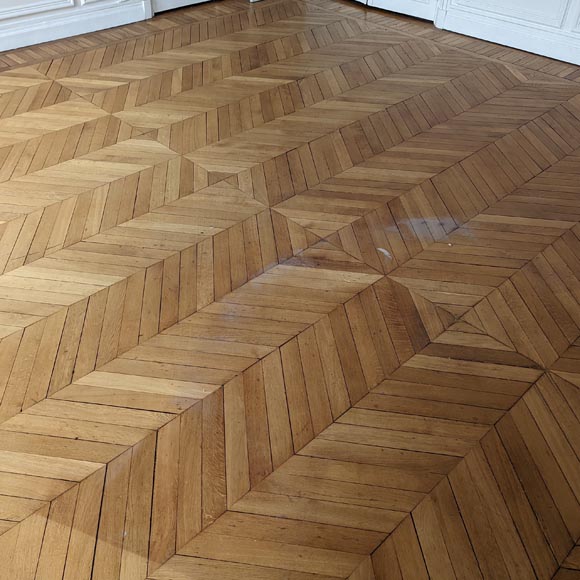 12 m² lot of herringbone parquet flooring-0