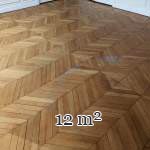12 m² lot of herringbone parquet flooring