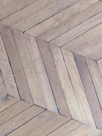 15 m² lot of oak herringbone parquet-4