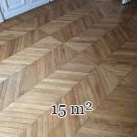 15 m² lot of Point de Hongrie parquet flooring