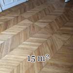 15 m² lot of Point de Hongrie parquet flooring