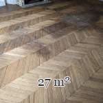 27 m² lot of herringbone parquet