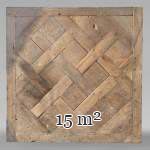 Approximately 15 m² of 18th century Versailles parquet flooring